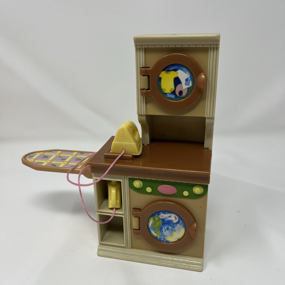 Fisher Price Loving Family Dollhouse Washer Dryer Ironing Board Laundry Set 2005